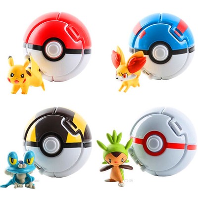 4pcs / Lot Pokemon Pokeball Toys 