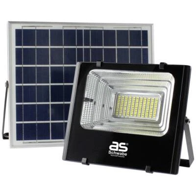 as-Schwabe Solarline Solar-Außenwandleuchte Neutralweiß Solarstrahler IP65