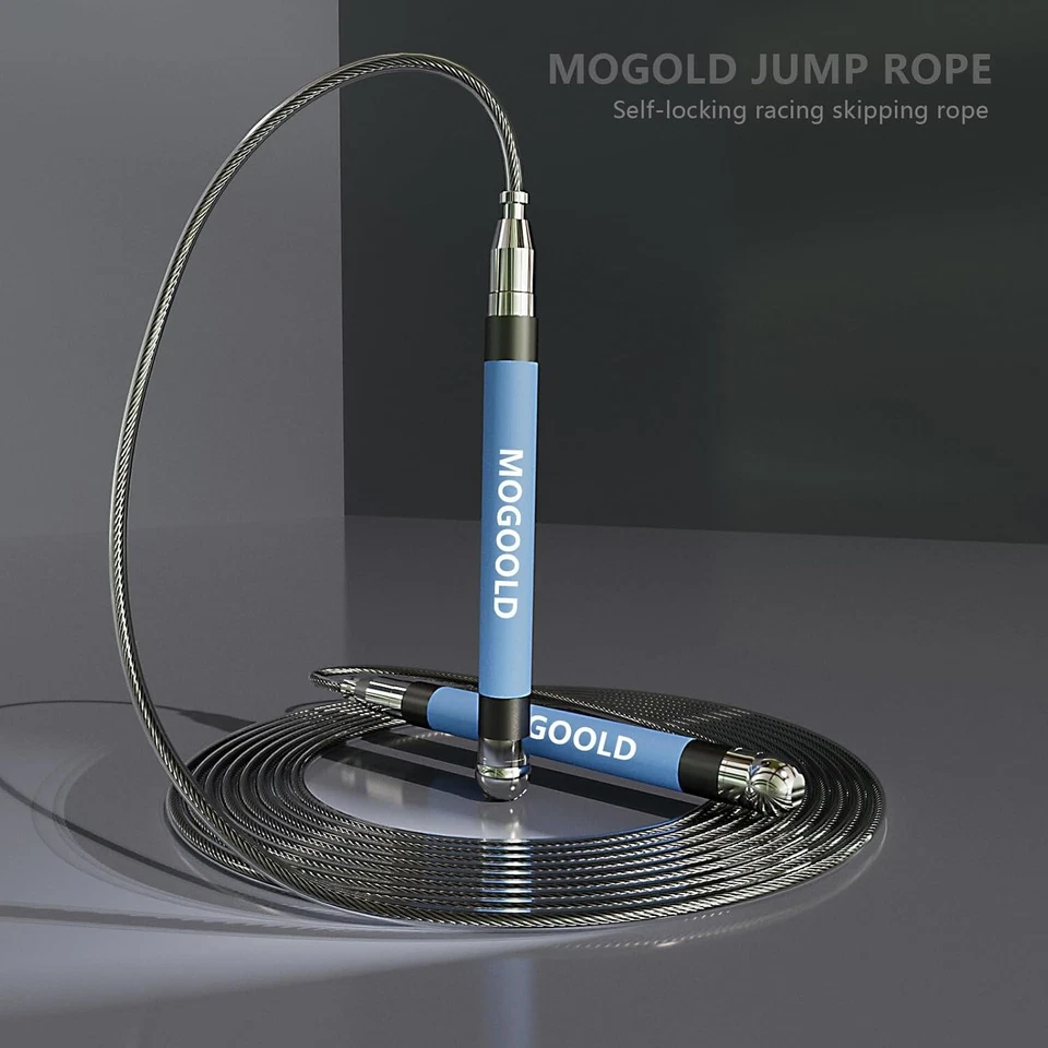 Cuerda de salto boxeo ligero 3 cuerdas rodamiento de bolas cuentas fitness gimnasio velocidad salto Foto 3 de 4