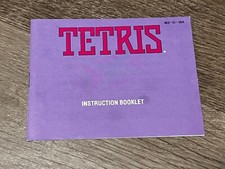 Tetris Instruction Manual Booklet Only Nintendo Nes Authentic