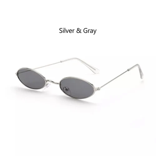 Fashion Retro Small Oval Sunglasses Vintage Shades Sun Glasses Men Women - Picture 6 of 20