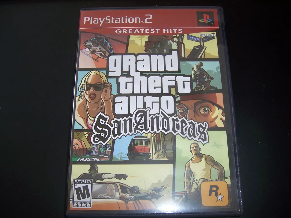 Grand Theft Auto San Andreas PS2 PlayStation 2 - Game & Case