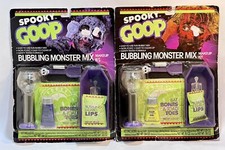 Lot Of 2 Vintage 1988 Spooky Goop Bubbling Monster Mix Makeup Kit Purple Yellow