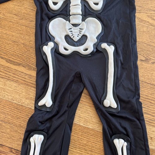 Easter Unlimited Skeleton Childs Costume Black Size Small (4t-6t) Skull Complete - Picture 8 of 23