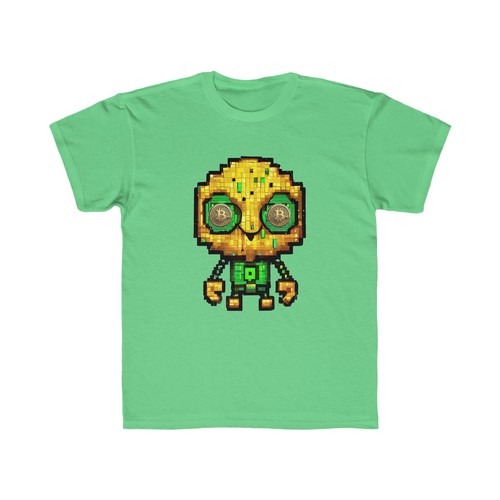 BTC Bot (Bitcoin Bot) Youth Kids Unisex Short Sleeve Shirt/ Tee/ T-shirt - Picture 10 of 21