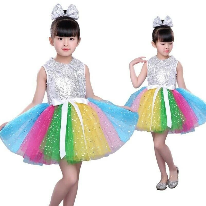 Rainbow sequin dance best sale costume