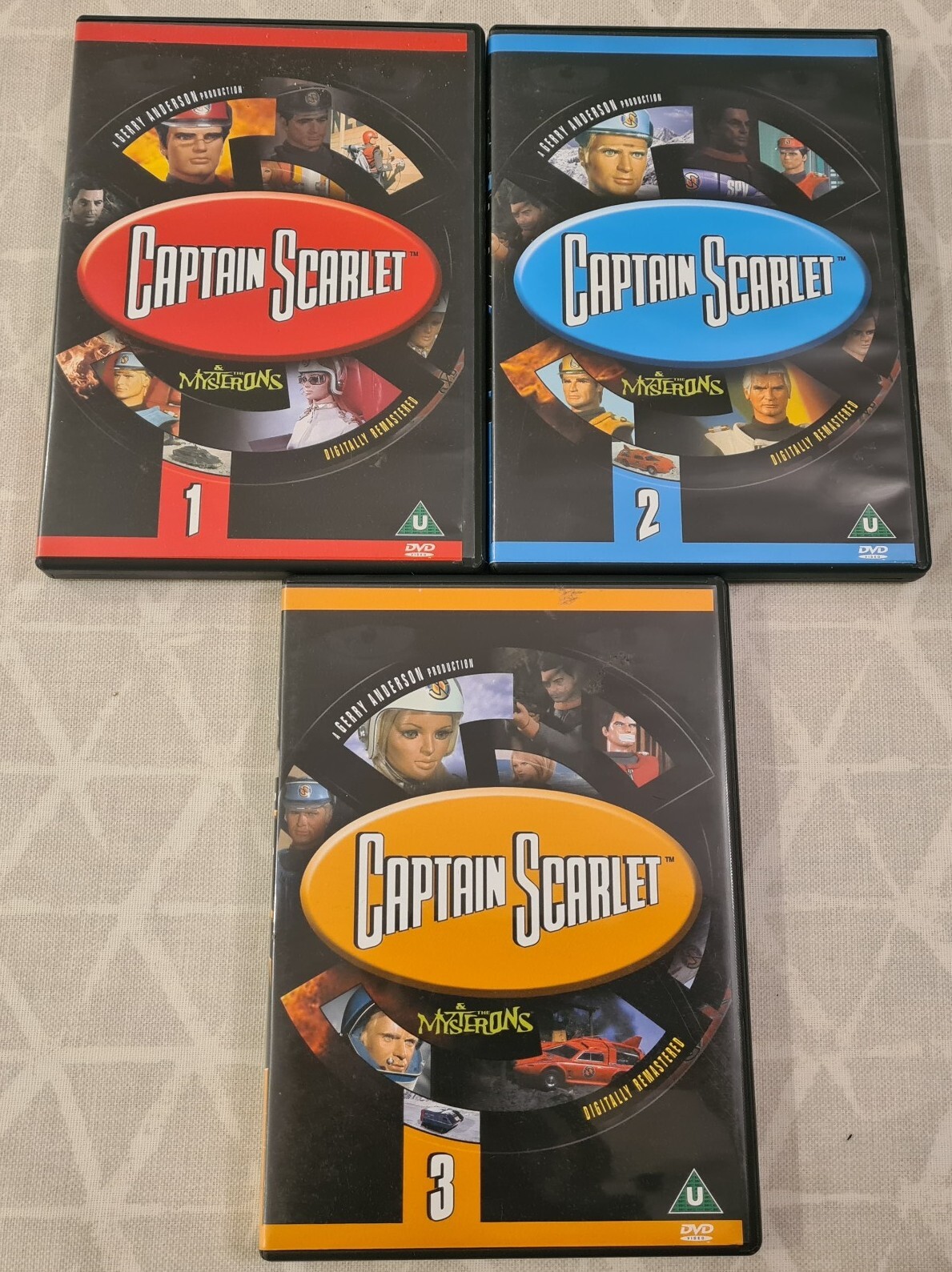 Captain Scarlet & Mysterons Digital Remaster Vol 1 / 2 / 3 DVD Gerry Anderson