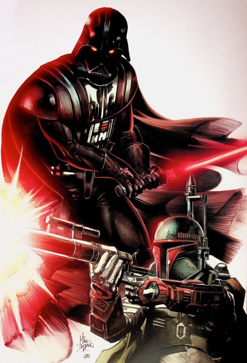 Star Wars #1 Variant COVER Vader & Boba Fett Poster Print 11x16