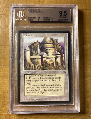 MTG HAMMERHEIM Legends BGS 9.5++ GEM MINT with 2-10’s 1994 Legendary ...