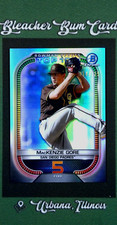 2021 Bowman Chrome MacKenzie Gore Scouts Top 100 Aqua Refractor #/125