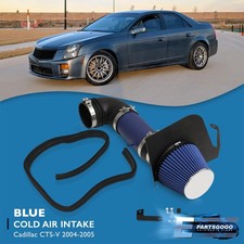 For 04-07 Cadillac Cts-v 5.7 6.0 V8 Cold Air Intake System Blue Filter Shield