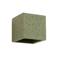 Up Down Wandleuchte Beton OlivgrüN G9 Wohnzimmer T:12 Cm Wandlampe Schlafzimmer