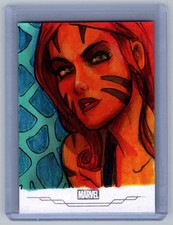 Topps Marvel 1/1 Sketch | Tigra | By Dove McH...