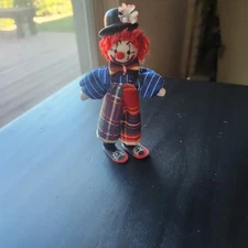 Vintage Plush Clown  free standing 