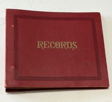 Original Vintage 12 page  RED 7" Vinyl Record Folder / Carry Case / Album