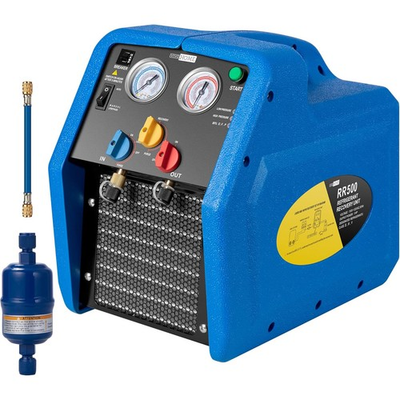 #ad Refrigerant Recovery Machine 1 HP Dual Cylinder Oil Less Freon Recycling Unit $368.96