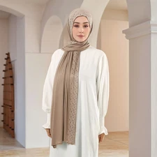 Rhinestone Women Muslim Headscarf Shawl Hijab Islamic Turban Stoles Bandanas New