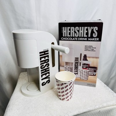 Hershey s Chocolate Drink Maker Dispenser w/ 2 Cups Tested Works NIB Complete