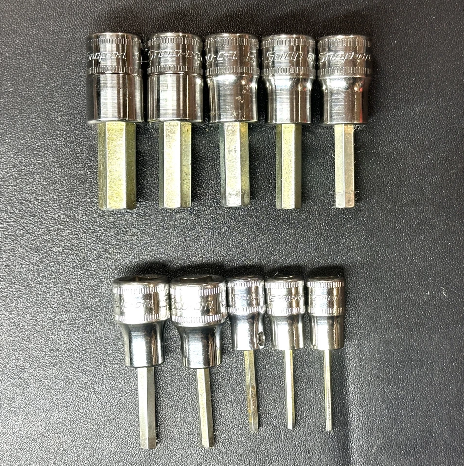 Juego de brocas hexagonales métricas de accionamiento mixto SNAP ON 210EFTAMY 10 piezas (2-10 mm) EE. UU. Foto 2 de 4