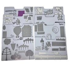 HUGE LOT of QuicKutz Dies Cookie Cutters Steel Craft Die w/ Magnetic Organizers