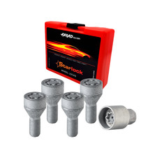 Radschloss Satz für Fiat Ducato Rad 15” ab 2006 Felgenschloss Silber 4x M14X1.5