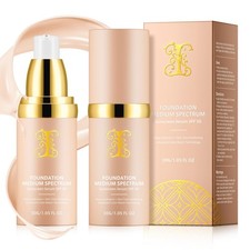 Foundation 4 in 1 - Medium Spectrum with SPF 50 , 1 Fl Oz Pack of 1 , 2PC