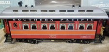 SET OF 2-SOUTHERN PACIFIC. REA COACH, G scale, LIGHTS AND SMOKE, Metal Wheels