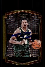Signed Basketball Card Auto Rashad Vaughn 2015-16 Panini Select #198 Bucks