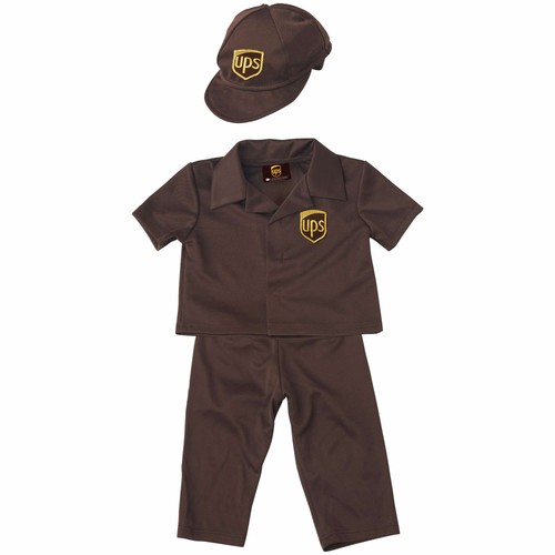 UPS Courier Delivery Driver Occupation Role Play Baby Infant Boys Costume 6-12M - Picture 3 of 3