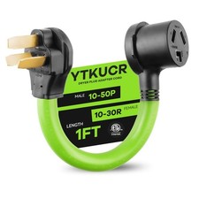 Dryer Adapter Cord, NEMA 10-50P Male to 10-30R Female Dryer Plug Adapter,3 Pr...