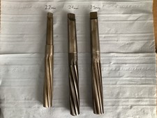 3 X Large Metric Taper Shank Machine Reamers, 22mm, 24mm, 25mm. Bargain