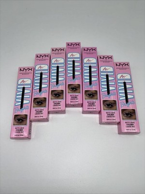 7 pack NYX Professional Makeup Brights Matte Liquid Eyeliner SNEAKY PINK