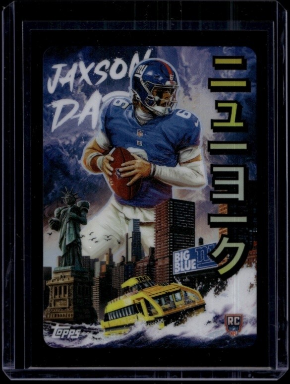 2025 Topps Chrome Football Jaxson Dart #KAI-10 Rookie RC Kaiju