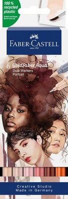 Faber-Castell 164523 - Goldfaber Aqua Dual Marker, Portrait, mit Pinselspitze