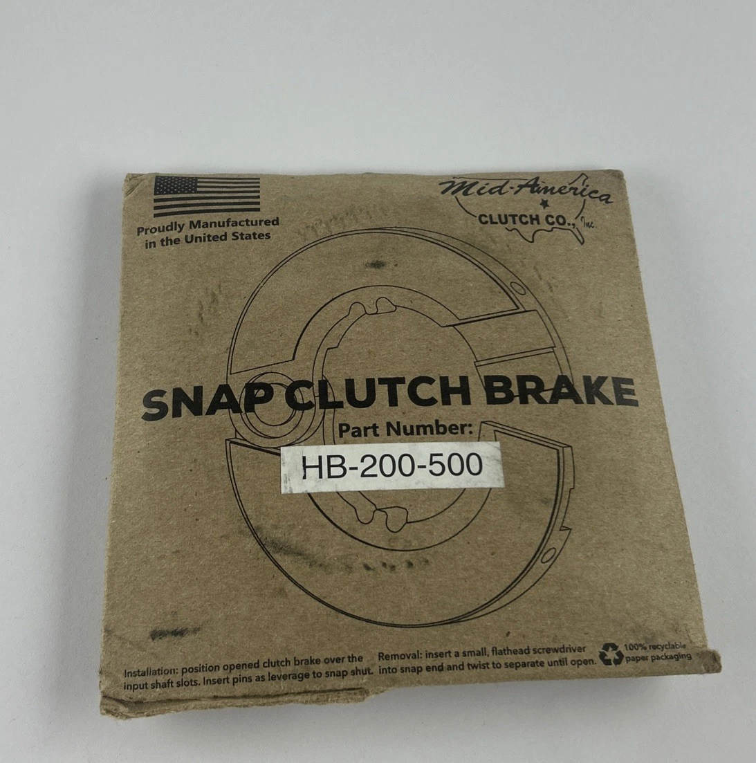 Mid America Clutch HB-200-500 2” Hinged Clutch Brake Heavy Duty Truck photo 5
