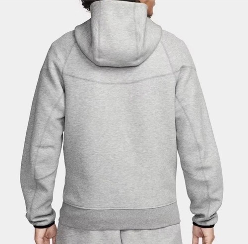 Nike Tech Fleece Gray Heather Windrunner Full Zip Hoodie FB7921-063 Size XL - Picture 3 of 11