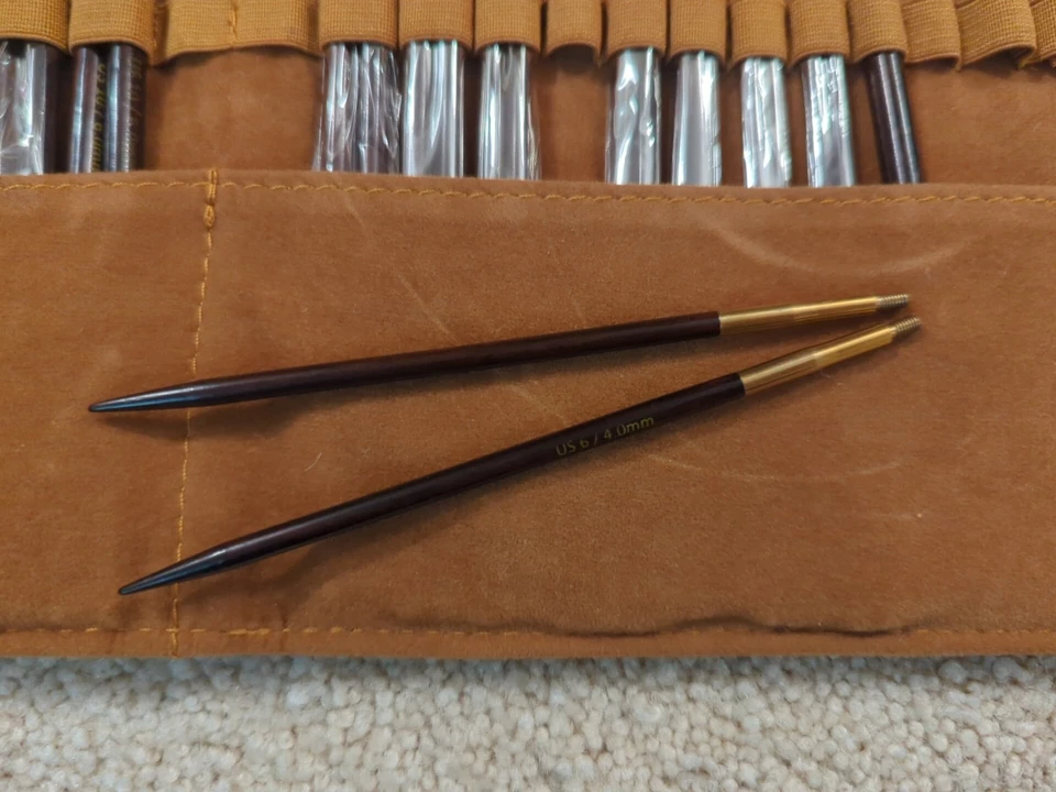 Zen Rosewood Interchangeable Circular Needle Set, 5" Tips, With Case - Image 3 of 4