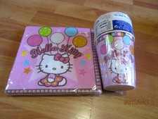 Hello Kitty Birthday Multi-color Party Supplies 2pc Lot 2010 Amscan NOS