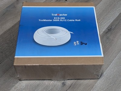 TrolMaster Hydro X Sensor Comm Wire ECS-500 RJ-12 Cable NEW Roll BRAND NEW 500FT