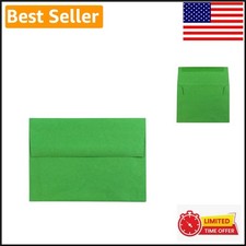 Stylish A6 Green Invitation Envelopes - 100 Recycled for Invitations Cards