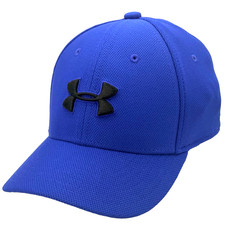Under Armour Youth XS/S Fitted Royal Blue Cap w/ Black Embroidered Logo A-Flex