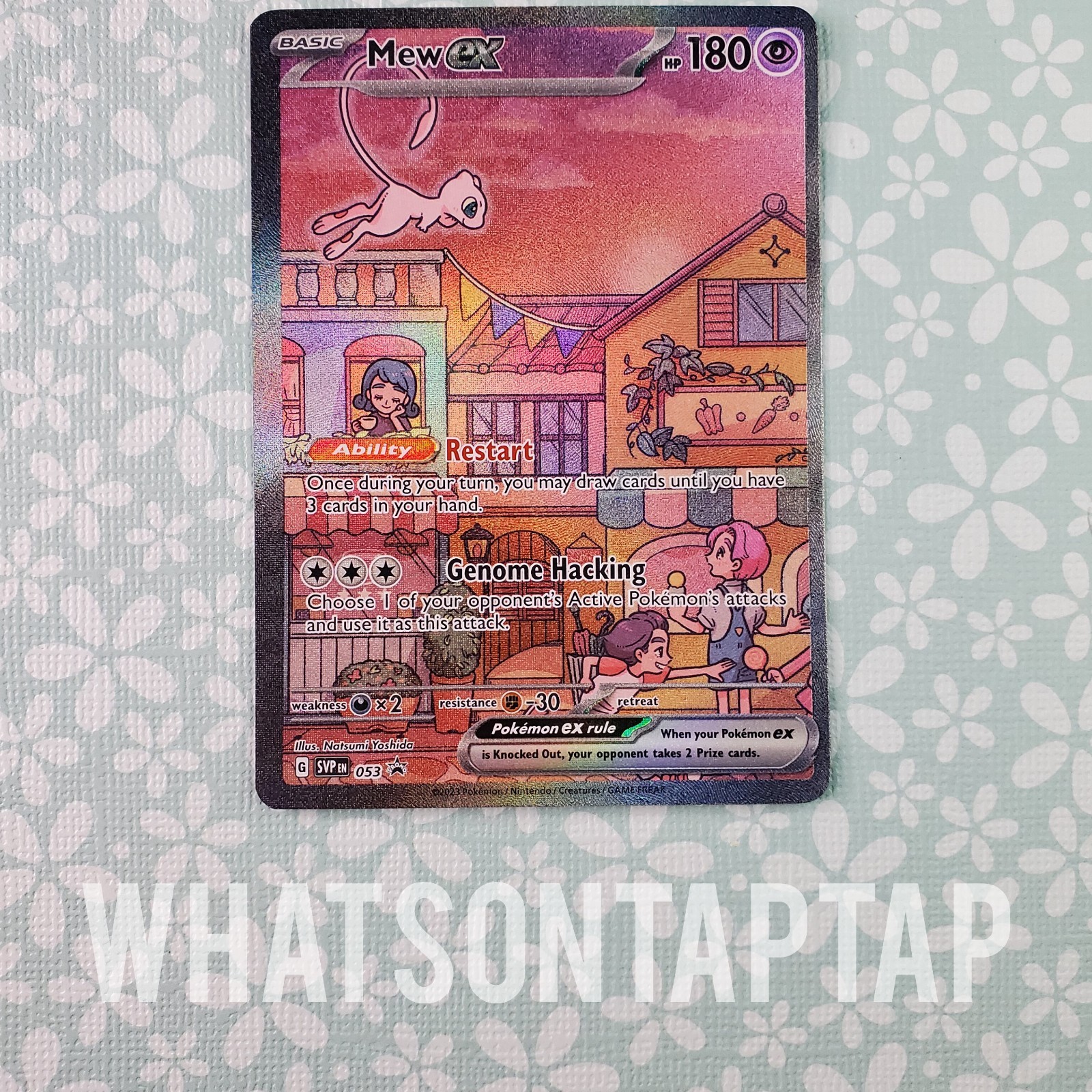 Pokemon Card Mew Ex 053 Black Star Promo Scarlet Violet Pokemon 151 UPC LP