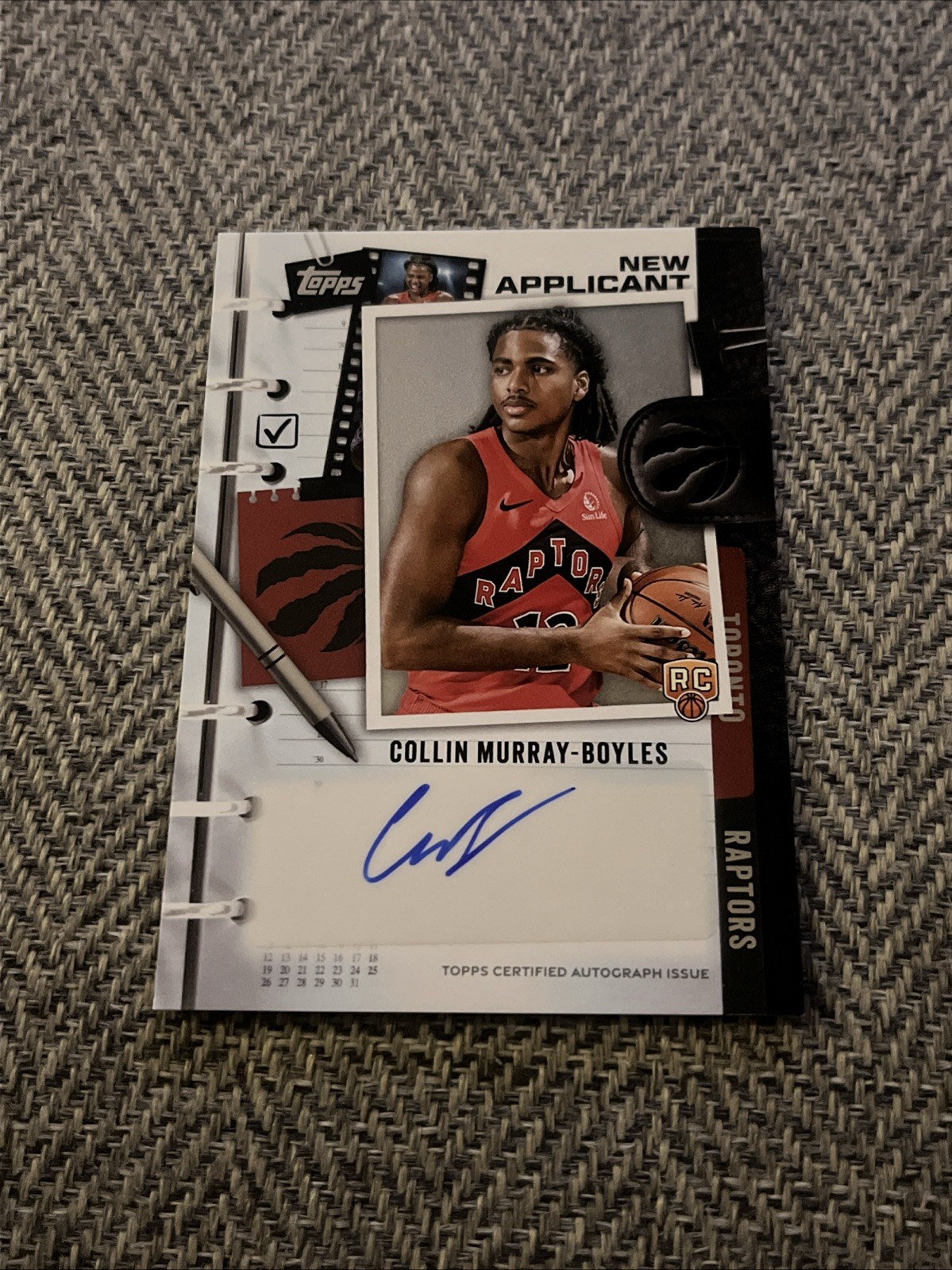 2025 Topps NBA Collin Murray-Boyles New Applicant Autograph Rookie Card NA-CM