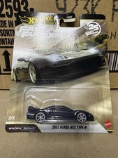🔥Hot Wheels Premium Fast & Furious 2003 Honda NSX Type-R Black Diecast 1:64
