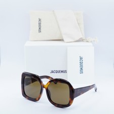 New Jacquemus CARRE ROND JAC/10 C2 Havana/Brown 56-16-140 Sunglasses