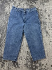 Stretch Riders By Lee Capri Pocketless Jeans Size 14M