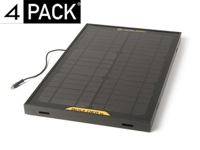 (4-Pack) Goal Zero Boulder 15 Portable Solar Panel 15W Camping Travel Van Life