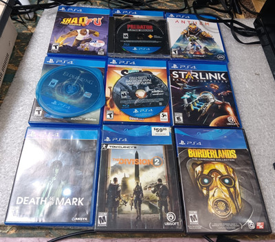 ELDEN RING PS4 GAME ONLY w/11 EXACT OTHERS-NOT TESTED-DISKS & MANUALS SOME-SEE