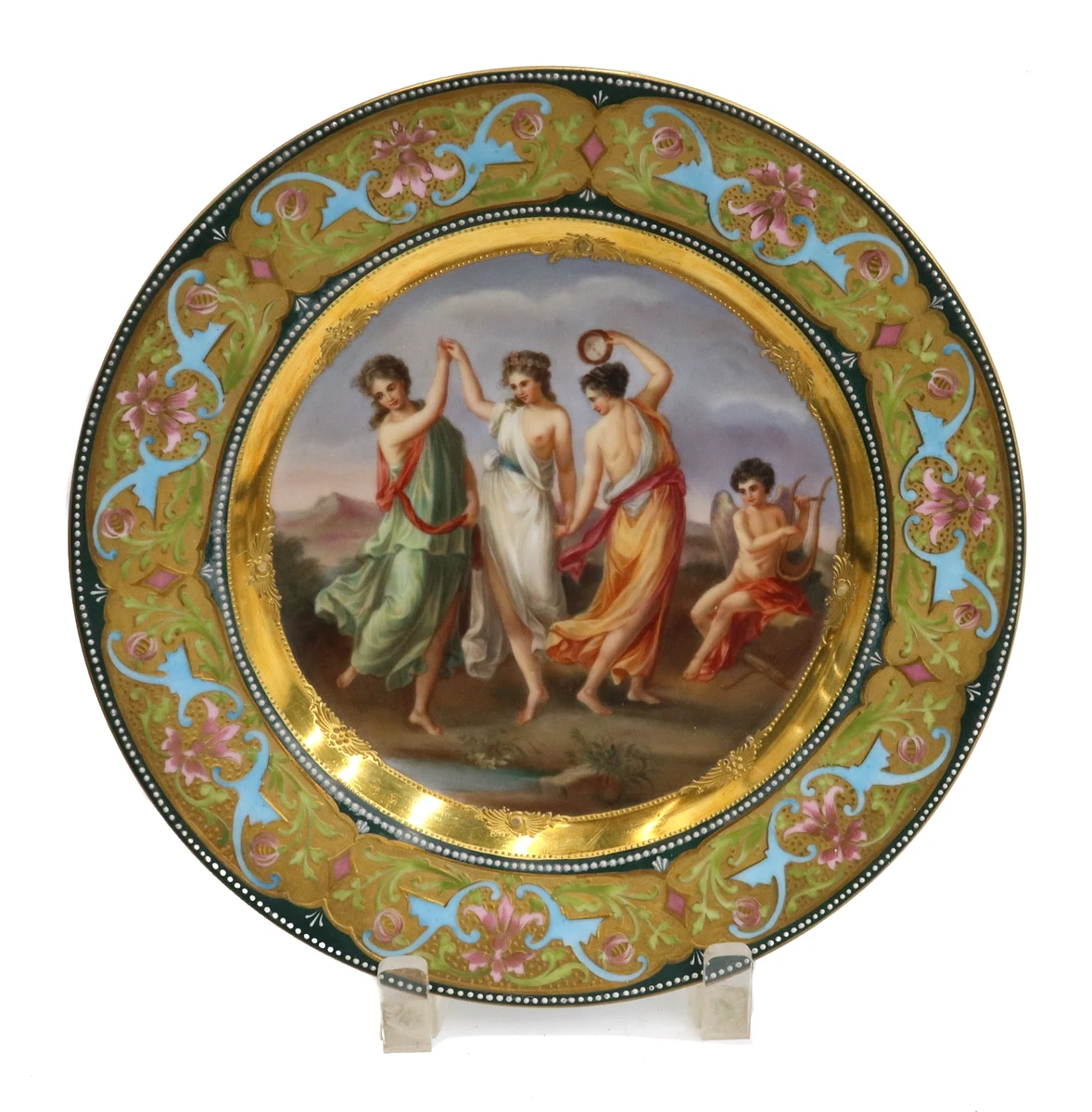 Royal Vienna Plate In Antique Ceramic & Porcelain Plates