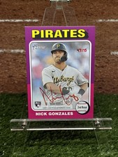 NICK GONZALEZ 2024 TOPPS HERITAGE ROOKIE RED INK AUTO /75